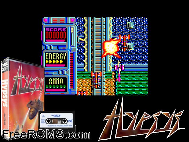Hypsis I and II (UK) (19xx) [t1] Amstrad CPC game showing 3D box cover and gameplay screenshot